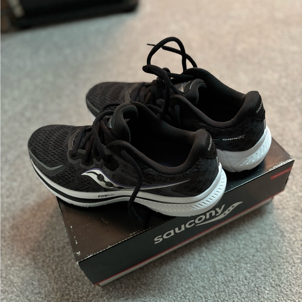 Saucony Black and White Running Shoes never worn
